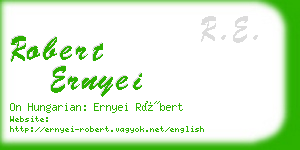 robert ernyei business card